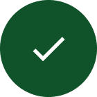 A green circle with an image of a check mark.